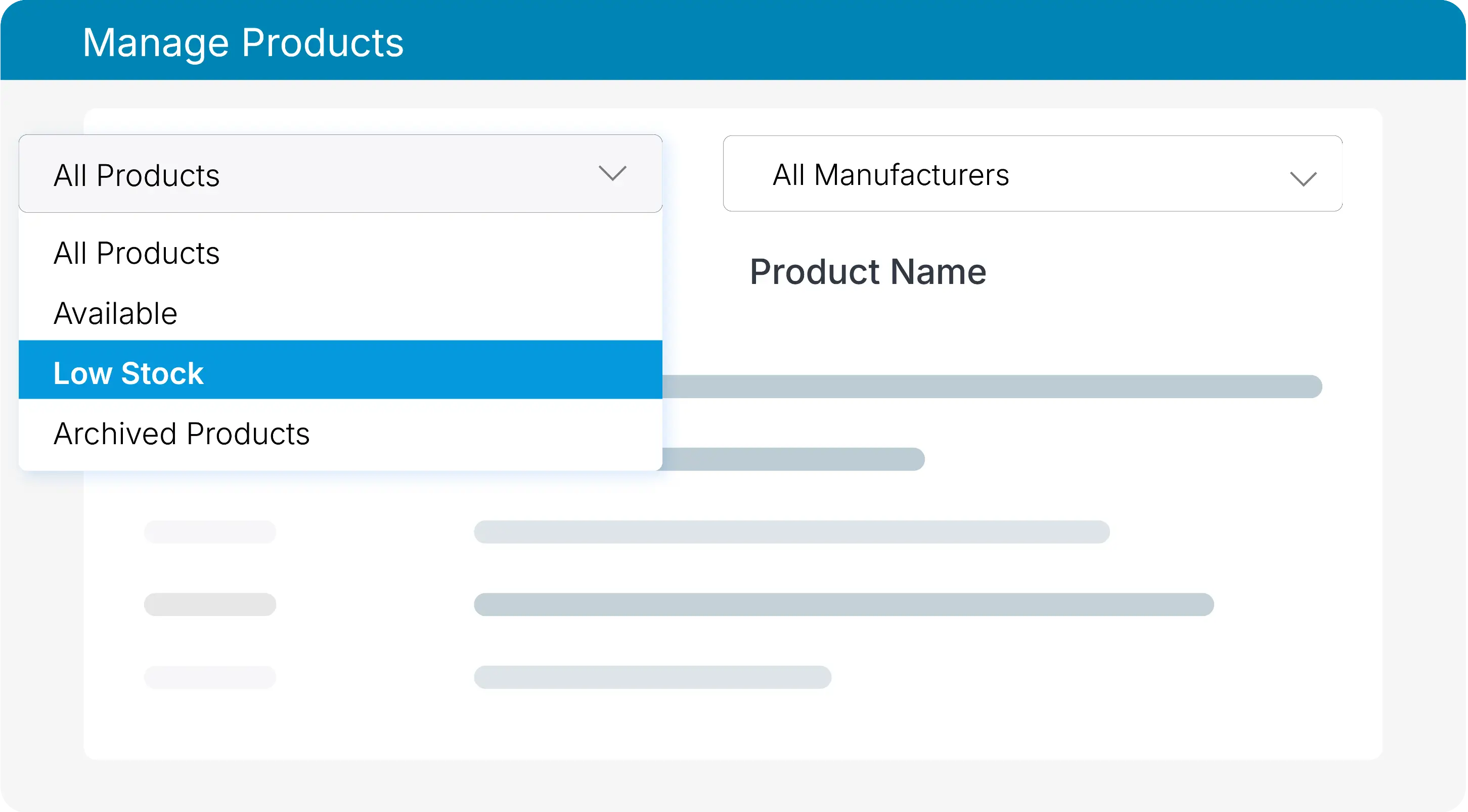 Track stock levels, manage suppliers, and generate purchase orders with ease.
